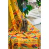 PHULKARI-CELEBRATION/MUSTARD  Hand Embroidered Phulkari